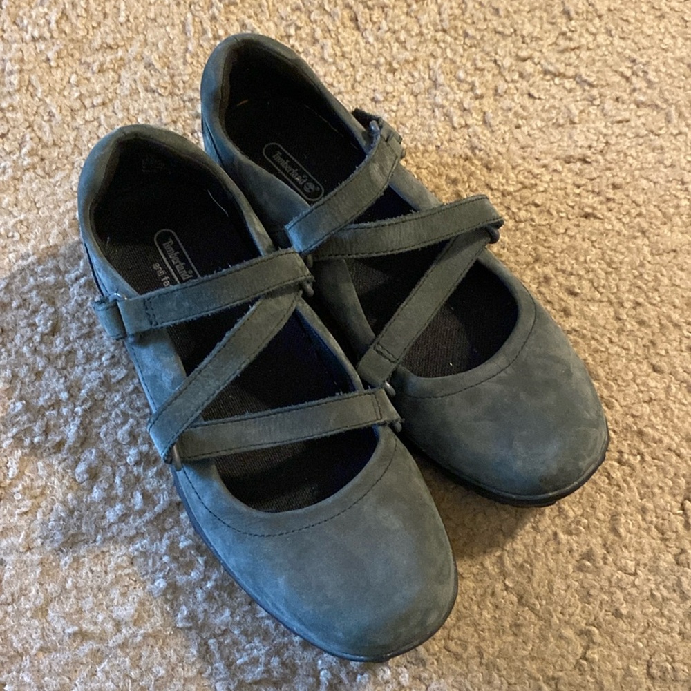 Timberland walking shoes.